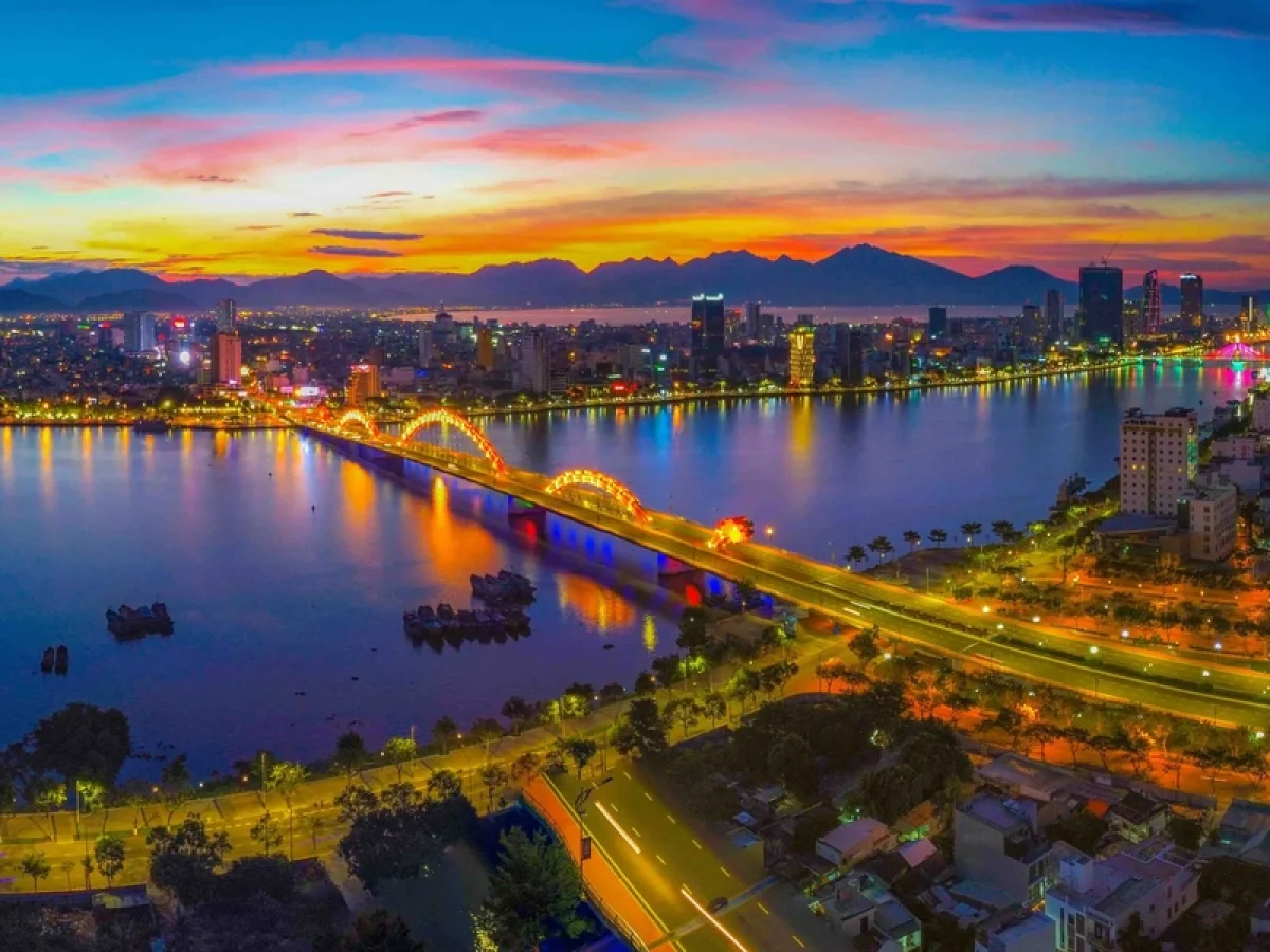 The Dragon bridge in Da Nang