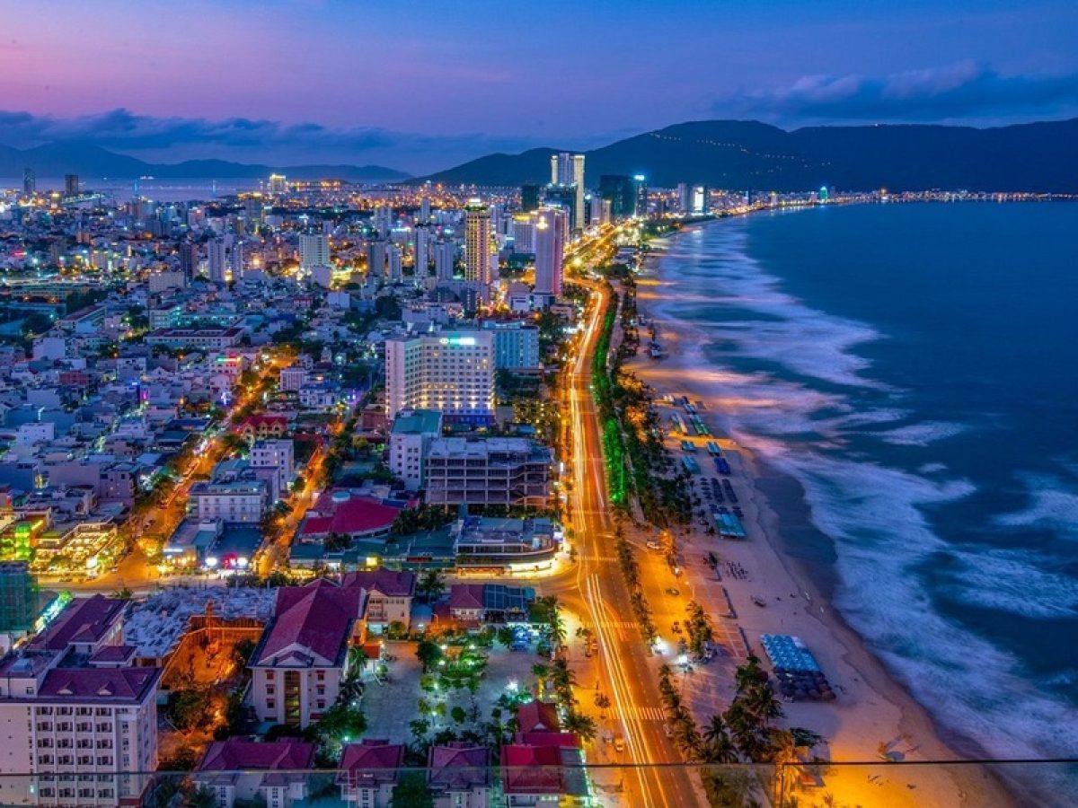 My Khe beach at night
