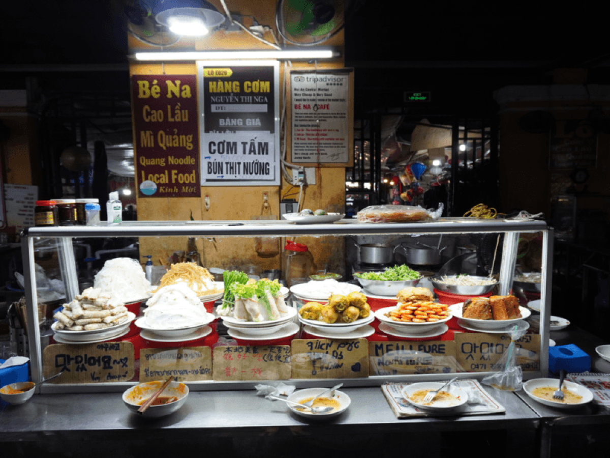 a family-owned street vendor with full of traditional recipes