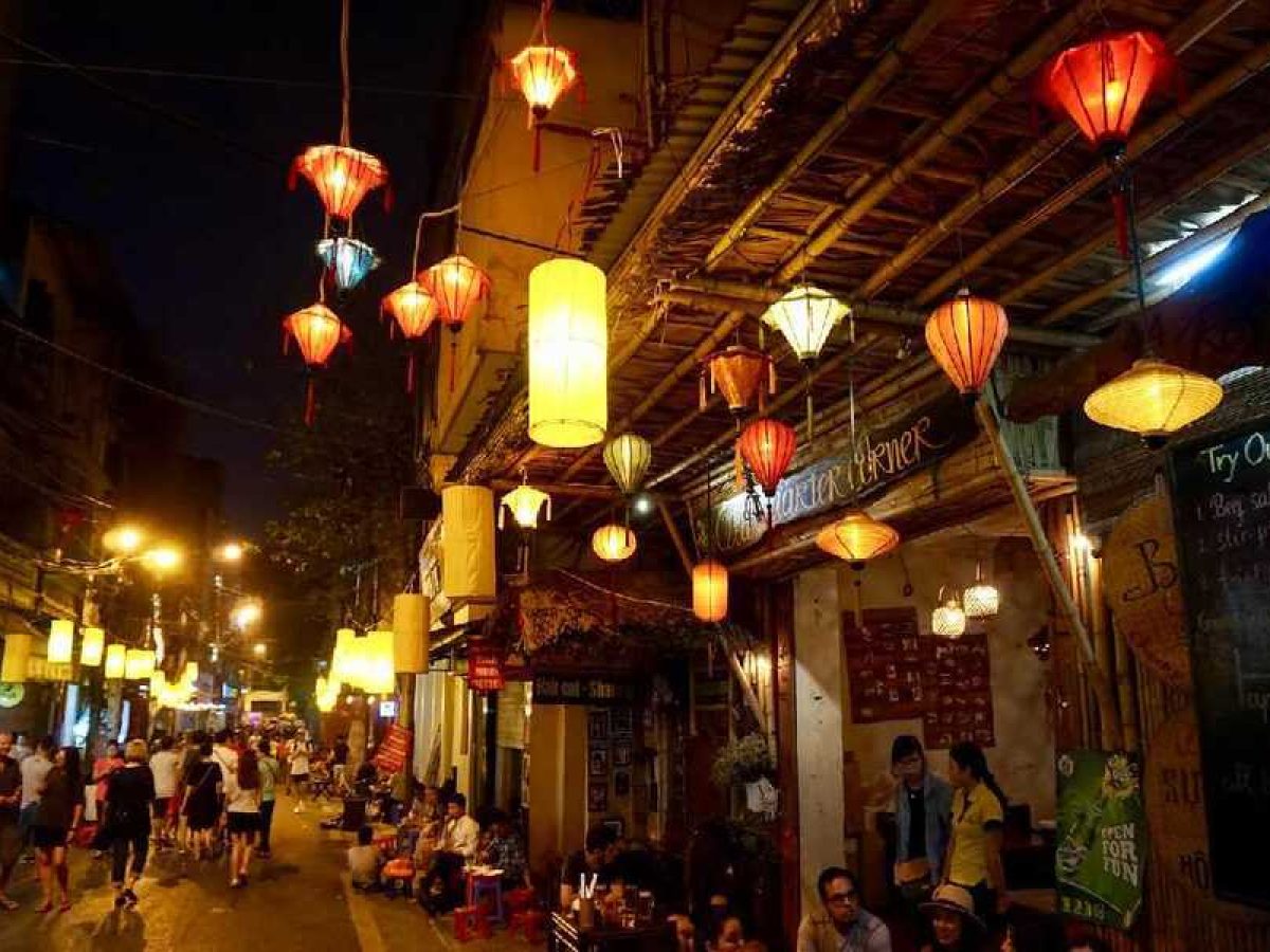 a corner of Danang night market