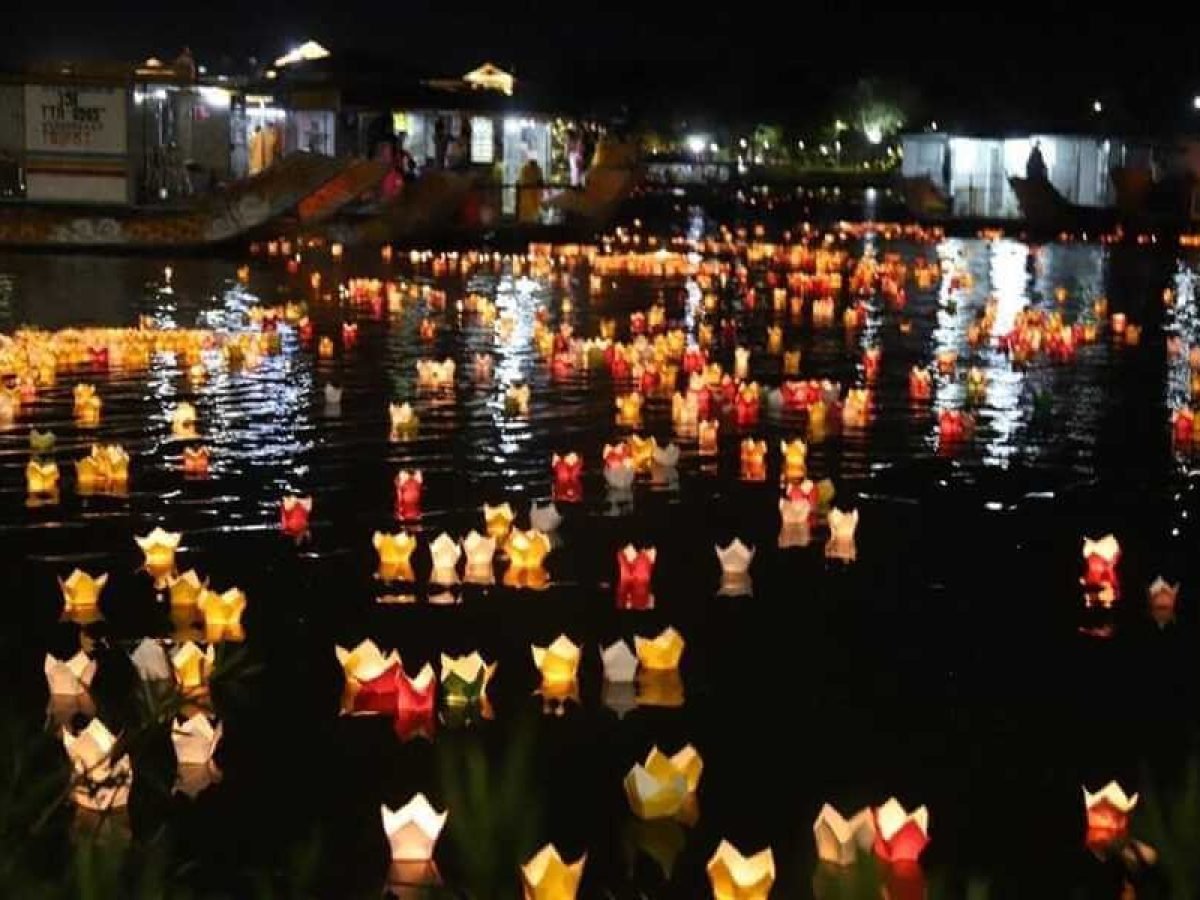 Floating Lanterns on the Thu Bon River